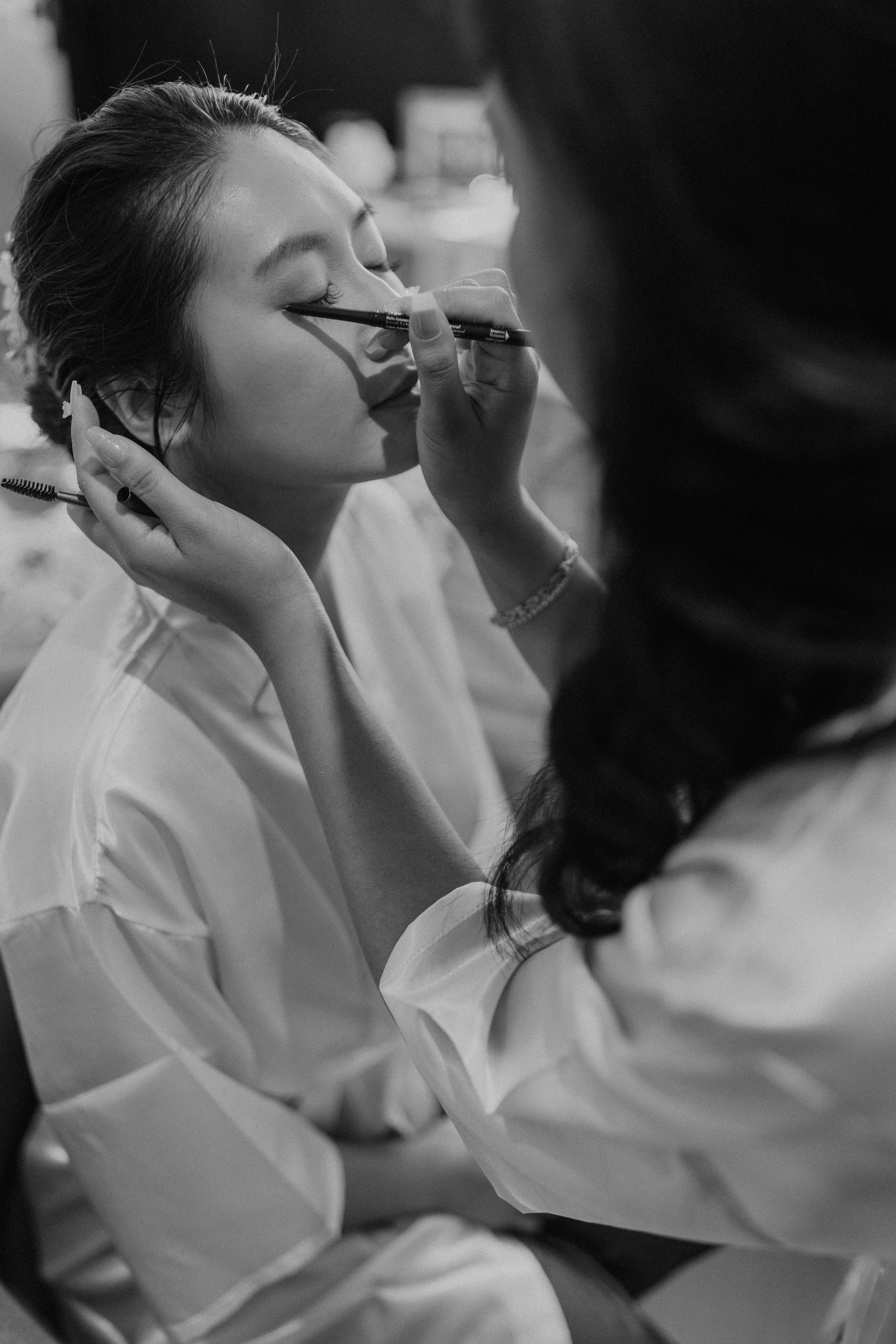 Professional makeup application